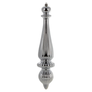 14" -- Limestone Shiny -- Finial Drop Ornament (Pack of 2) by Vickerman®