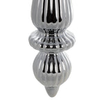 Load image into Gallery viewer, 14&quot; -- Limestone Shiny -- Finial Drop Ornament (Pack of 2) by Vickerman®
