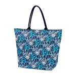 Load image into Gallery viewer, Beach Bag --- Blue &amp; Navy Shells
