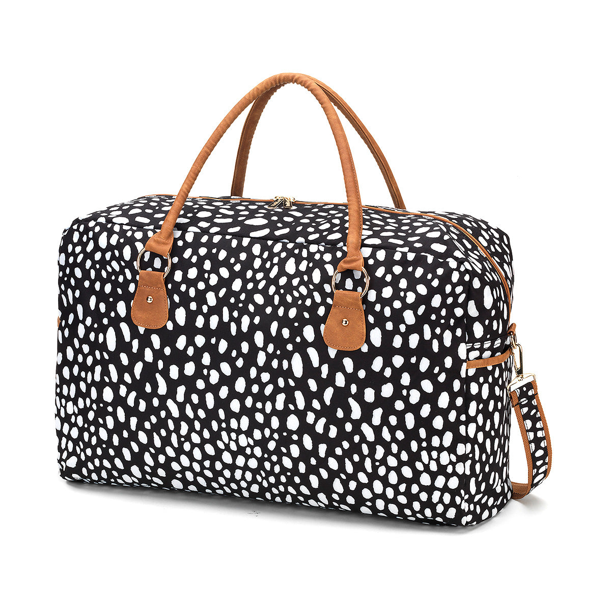 Travel Bag - Black & White Spots