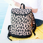 Load image into Gallery viewer, Cooler Backpack --- Leopard / Animal Print Design
