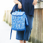 Load image into Gallery viewer, Cooler Backpack --- Blue Pineapples
