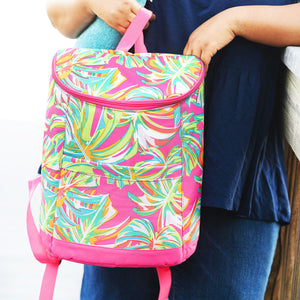 Cooler Backpack --- Tropical Flowers