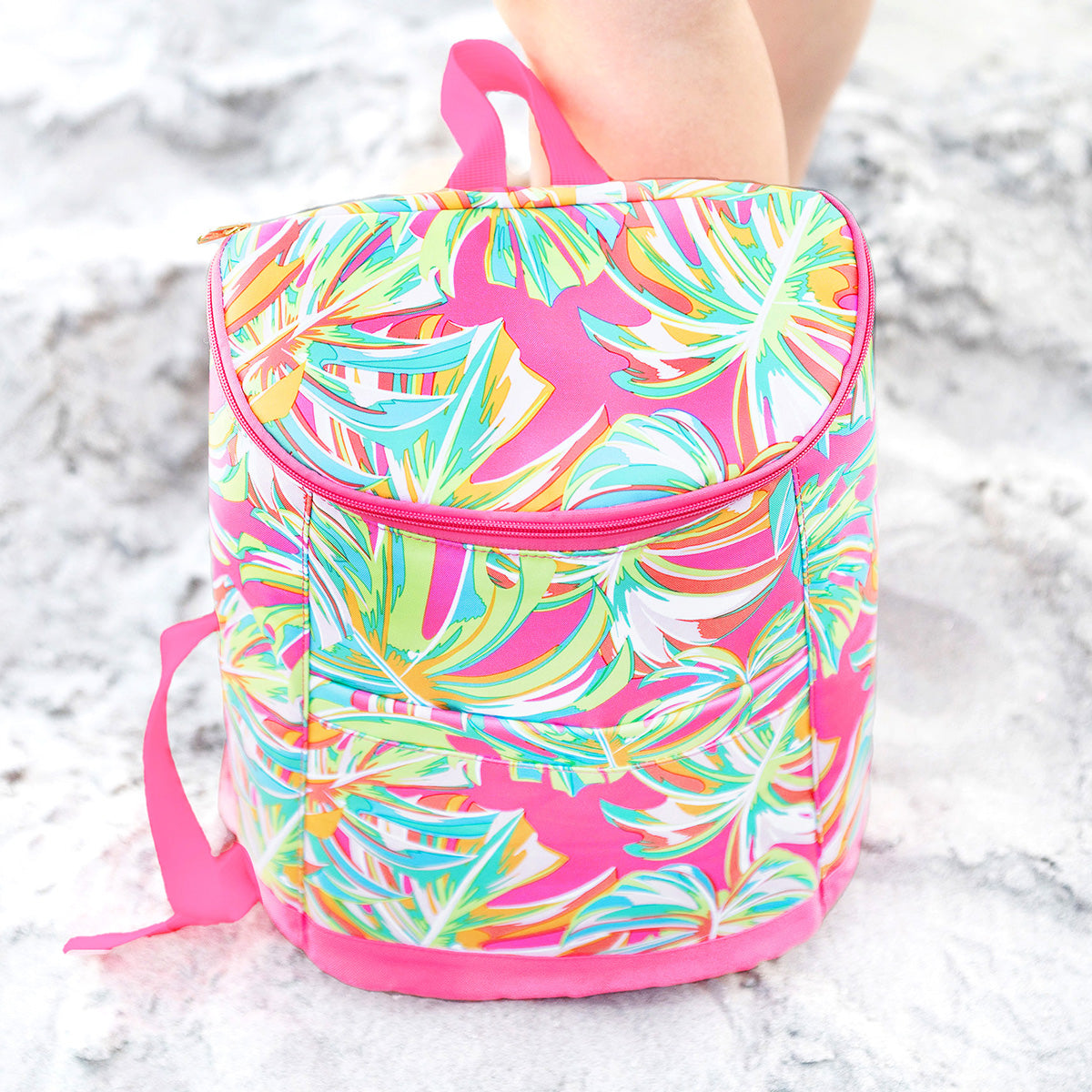 Cooler Backpack --- Tropical Flowers