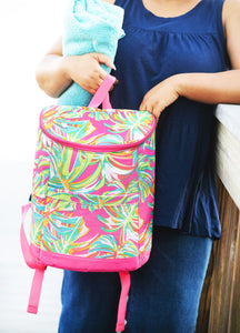 Cooler Backpack --- Tropical Flowers