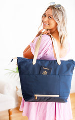 Load image into Gallery viewer, Luna Travel Tote - Navy
