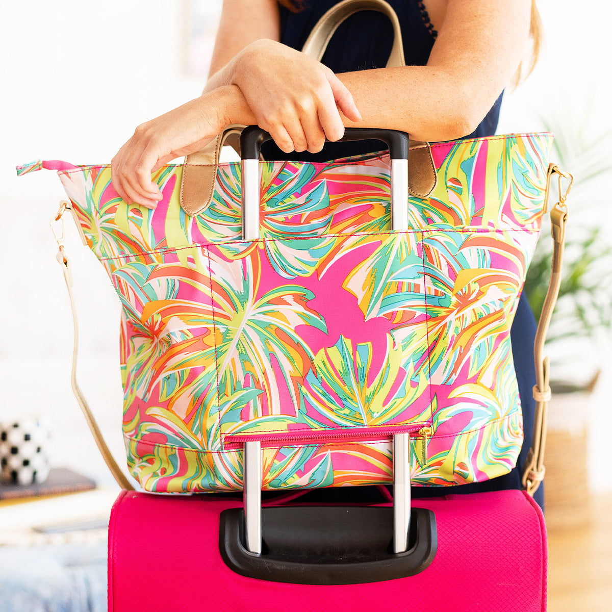 Travel Tote - Tropical Flowers