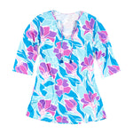 Load image into Gallery viewer, Women&#39;s Tunic --- Multicolor Flowers
