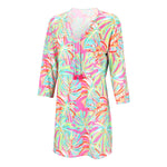 Load image into Gallery viewer, Women&#39;s Tunic --- Tropical Flowers
