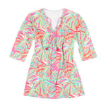 Load image into Gallery viewer, Women&#39;s Tunic --- Tropical Flowers
