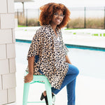 Load image into Gallery viewer, Women&#39;s Top --- Leopard / Animal Print Design
