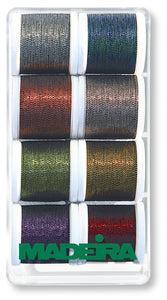 Assortment Metallic Soft  -- Machine Embroidery Threads -- Gift Box, 8 units (#40 Weight, Ref. MA8011) by MADEIRA®