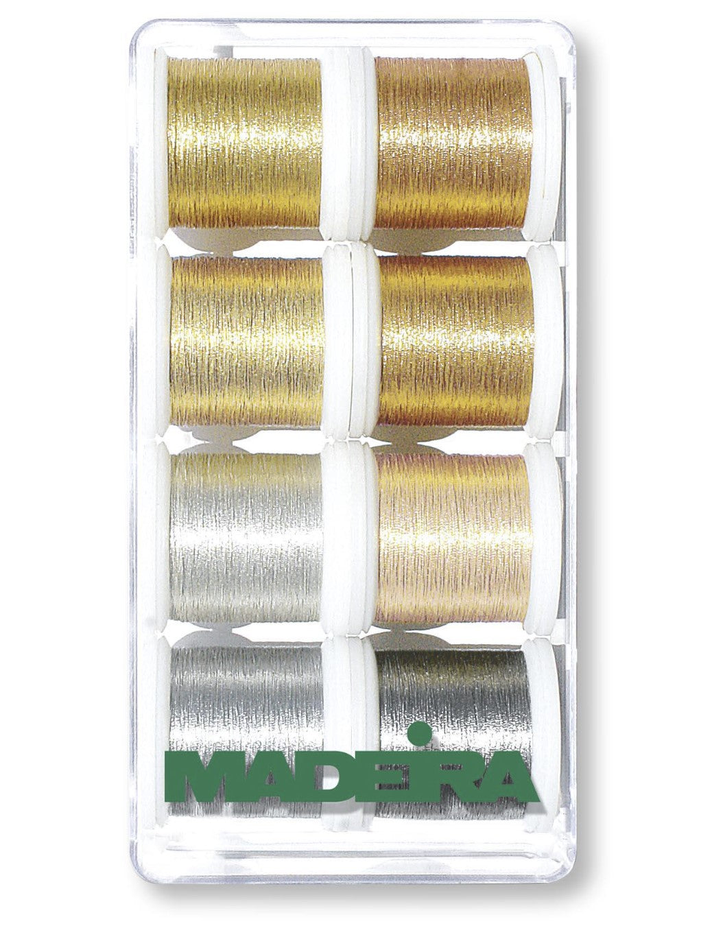 Assortment Metallic Smooth  -- Machine Embroidery Threads -- Gift Box, 8 units (#40 Weight, Ref. MA8019) by MADEIRA®