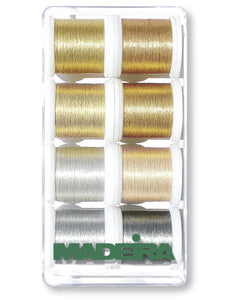 Assortment Metallic Smooth  -- Machine Embroidery Threads -- Gift Box, 8 units (#40 Weight, Ref. MA8019) by MADEIRA®