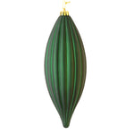 Load image into Gallery viewer, 8" -- Matte &amp; Shiny - Drilled Line Finial Christmas Ornaments — Various Colors -- 4 Pack by Vickerman®
