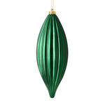 Load image into Gallery viewer, 8" -- Matte &amp; Shiny - Drilled Line Finial Christmas Ornaments — Various Colors -- 4 Pack by Vickerman®
