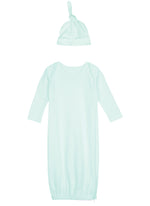 Load image into Gallery viewer, Baby Embroidery Sleep Gown Blank Set, Mint Color
