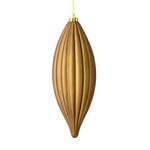 Load image into Gallery viewer, 8" -- Matte &amp; Shiny - Drilled Line Finial Christmas Ornaments — Various Colors -- 4 Pack by Vickerman®

