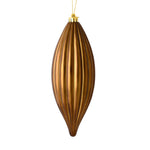 Load image into Gallery viewer, 8" -- Matte &amp; Shiny - Drilled Line Finial Christmas Ornaments — Various Colors -- 4 Pack by Vickerman®
