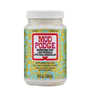 Mod Podge®  Dishwasher Safe -- Gloss / Glitter Coat,  Various Sizes