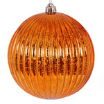 Load image into Gallery viewer, Burnished Orange Shiny Mercury Lined Ball Christmas Ornament by Vickerman
