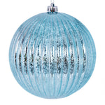 Load image into Gallery viewer, Baby Blue Shiny Mercury Lined Ball Christmas Ornament by Vickerman
