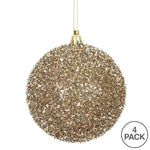 Load image into Gallery viewer, Champagne --- Tinsel Ball Ornament -- Various Sizes by Vickerman®
