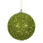 Load image into Gallery viewer, Lime --- Tinsel Ball Ornament -- Various Sizes by Vickerman®
