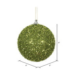 Load image into Gallery viewer, Lime --- Tinsel Ball Ornament -- Various Sizes by Vickerman®
