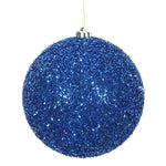 Load image into Gallery viewer, Blue --- Tinsel Ball Ornament -- Various Sizes by Vickerman®
