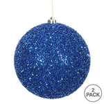 Load image into Gallery viewer, Blue --- Tinsel Ball Ornament -- Various Sizes by Vickerman®
