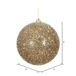 Load image into Gallery viewer, Champagne --- Tinsel Ball Ornament -- Various Sizes by Vickerman®
