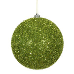 Load image into Gallery viewer, Lime --- Tinsel Ball Ornament -- Various Sizes by Vickerman®
