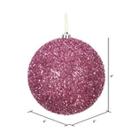 Load image into Gallery viewer, Pink --- Tinsel Ball Ornament -- Various Sizes by Vickerman®
