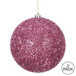 Load image into Gallery viewer, Pink --- Tinsel Ball Ornament -- Various Sizes by Vickerman®
