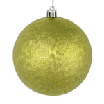 Load image into Gallery viewer, Lime --- 4 in --- Drilled Brushed Finish Ball Ornament -- Vickerman®
