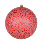 Load image into Gallery viewer, Red --- Drilled Crackle Finish Ball Ornament -- Various Sizes by Vickerman®
