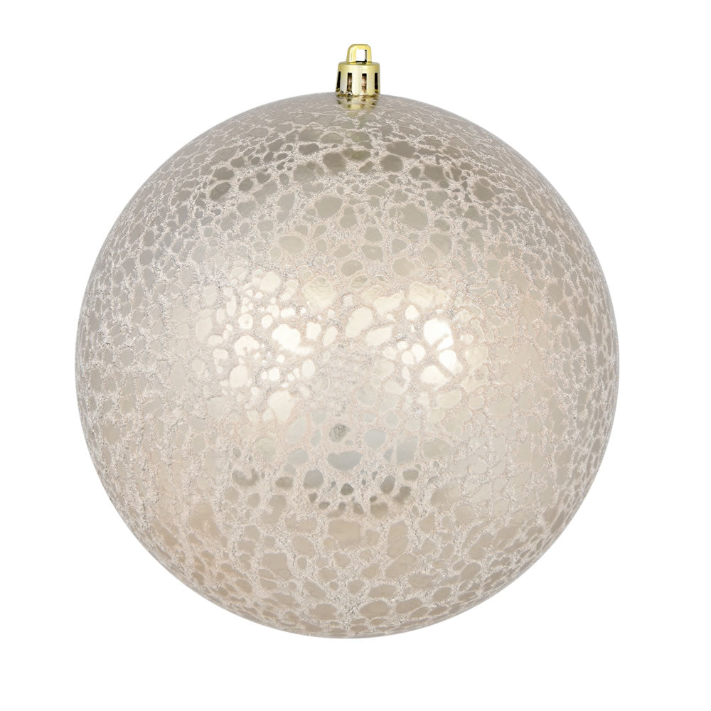 Champagne --- Drilled Crackle Finish Ball Ornament -- Various Sizes by Vickerman®