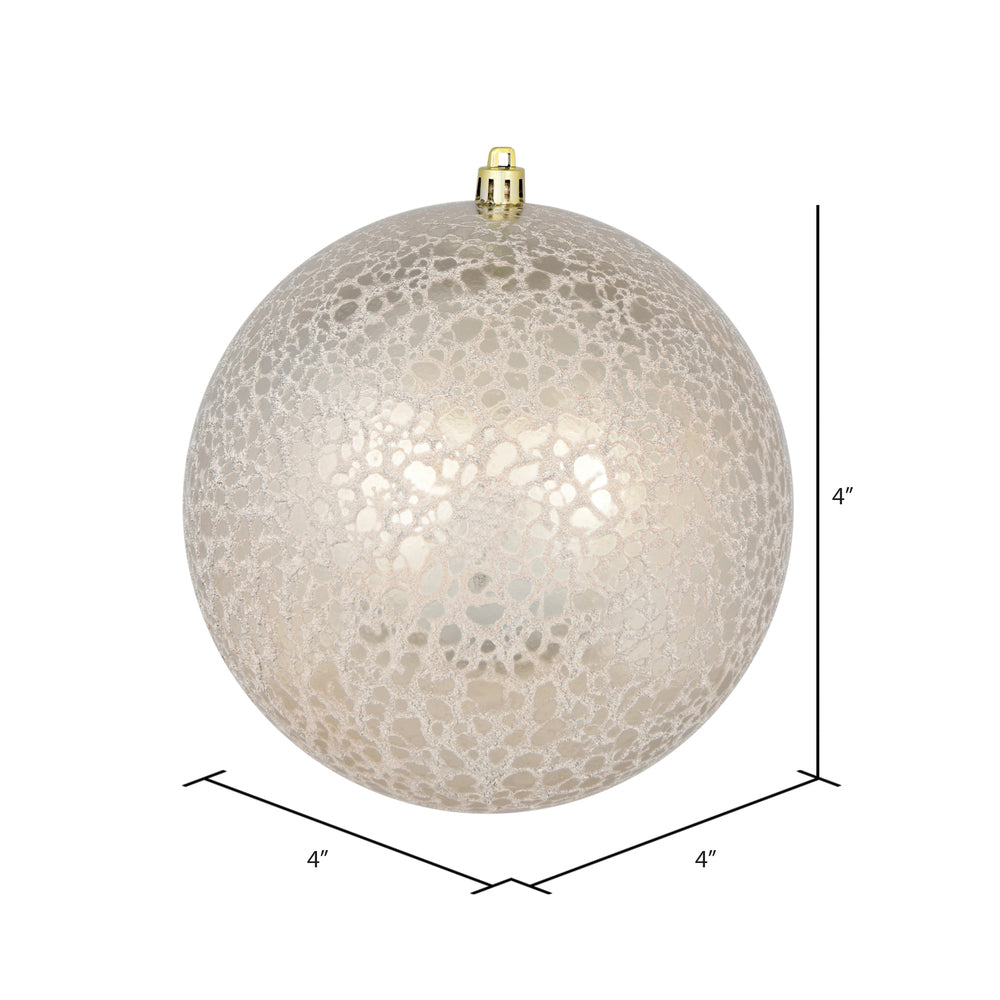 Champagne --- Drilled Crackle Finish Ball Ornament -- Various Sizes by Vickerman®