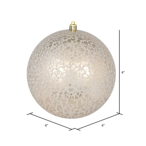 Champagne --- Drilled Crackle Finish Ball Ornament -- Various Sizes by Vickerman®