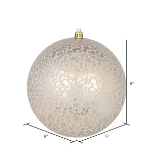 Champagne --- Drilled Crackle Finish Ball Ornament -- Various Sizes by Vickerman®