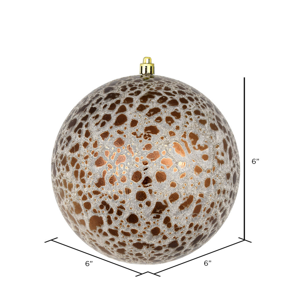 Mocha --- Drilled Crackle Finish Ball Ornament -- Various Sizes by Vickerman®