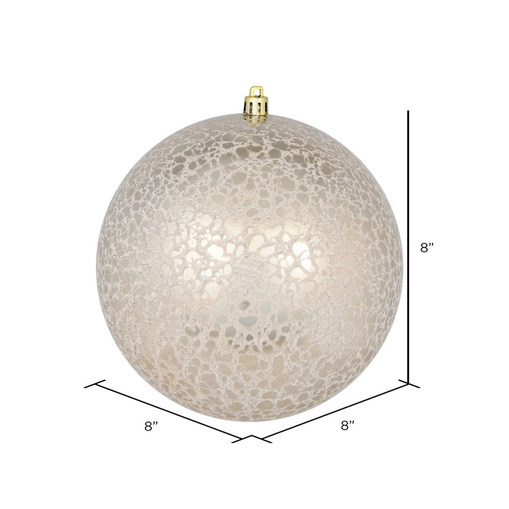 Champagne --- Drilled Crackle Finish Ball Ornament -- Various Sizes by Vickerman®