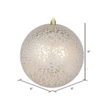 Load image into Gallery viewer, Champagne --- Drilled Crackle Finish Ball Ornament -- Various Sizes by Vickerman®
