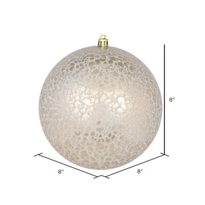 Champagne --- Drilled Crackle Finish Ball Ornament -- Various Sizes by Vickerman®