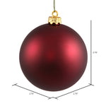 Load image into Gallery viewer, Wine --- Matte Finish - Ball Ornament -- Various Sizes by Vickerman®
