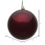 Load image into Gallery viewer, Burgundy --- Candy Finish - Ball Ornament -- Various Sizes by Vickerman®
