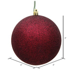 Load image into Gallery viewer, Burgundy --- Glitter Finish - Ball Ornament -- Various Sizes by Vickerman®
