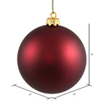 Load image into Gallery viewer, Wine --- Matte Finish - Ball Ornament -- Various Sizes by Vickerman®
