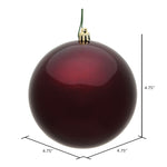 Load image into Gallery viewer, Burgundy --- Candy Finish - Ball Ornament -- Various Sizes by Vickerman®
